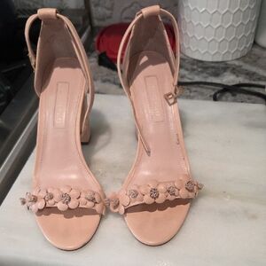 Avec Les Filles Blush Floral Heels